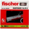 Wall plugs and screws Fischer DUOPOWER 538249 Ø  14x70 mm (8 Units)