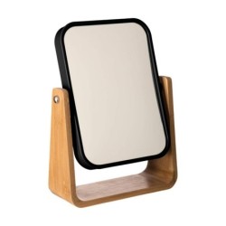 Mirror with Mounting Bracket 5five Natureo Black Bamboo 22 x 16 x 6 cm