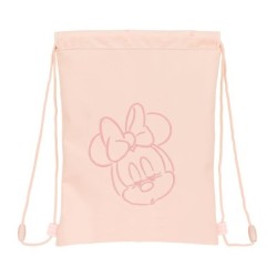 Backpack with Strings Minnie Mouse Pink (26 x 34 x 1 cm)