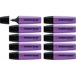 Fluorescent Marker Stabilo Boss Violet 10 Pieces