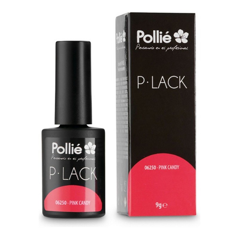 Nail Polish Semi-permanent P-Lack Eurostil PINK CANDY (9 gr)