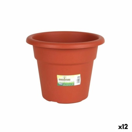 Plant pot Dem Greentime Circular Brown ø 25 x 20 cm (12 Units)