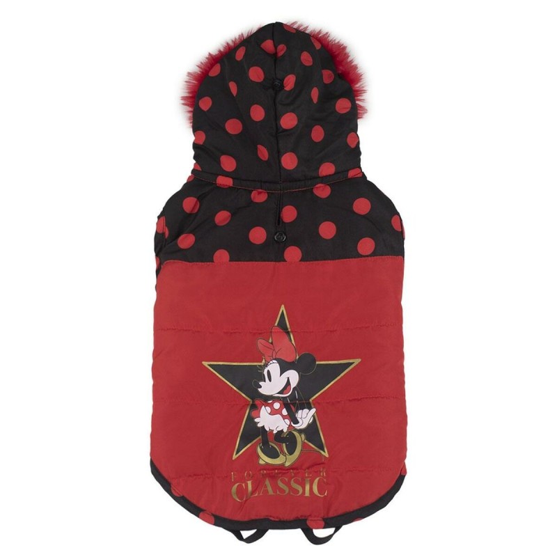 Dog Coat Minnie Mouse Black Red S