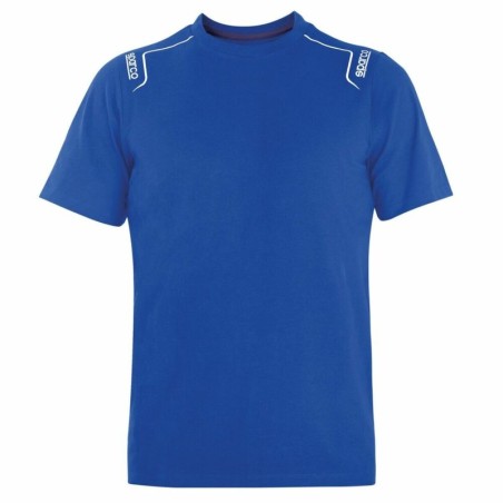 Short Sleeve T-Shirt Sparco TECH STRETCH Blue