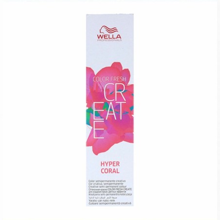 Permanent Dye Wella Color Fresh Create Hyper Coral Coral (60 ml)