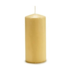 Candle 9 x 20 x 9 cm Cream (4 Units)