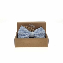 Bow tie Inca Blue White (2 pcs)