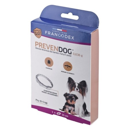 Anti-parasite collar Francodex PrevenDog 35 cm Ticks