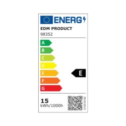 LED lamp EDM E 17 W E27 1800 Lm Ø 6,5 x 12,5 cm (6400 K)