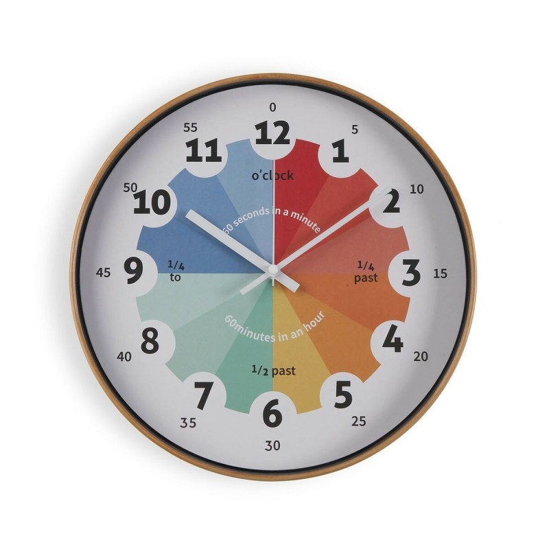 Wall Clock Versa Crystal Plastic 4 x 30 x 30 cm