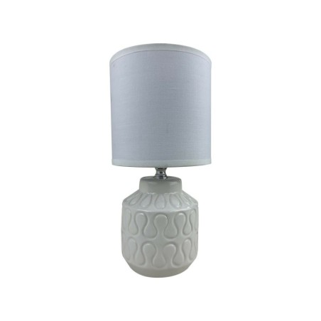 Desk lamp Versa Lizzy White Ceramic 13 x 26,5 x 10 cm