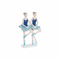 Decorative Figure DKD Home Decor Blue Romantic Ballet Dancer 14 x 7,5 x 21,5 cm