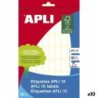 Adhesive labels Apli White Paper 10 Sheets 8 x 20 mm (10 Units)