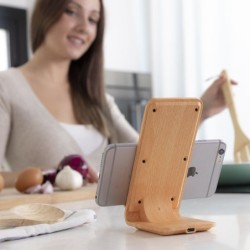 Wood Effect Wireless Charger with Stand Qistan InnovaGoods