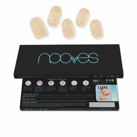 Gel Nail Foils Nooves Gold glitter (20 Units)