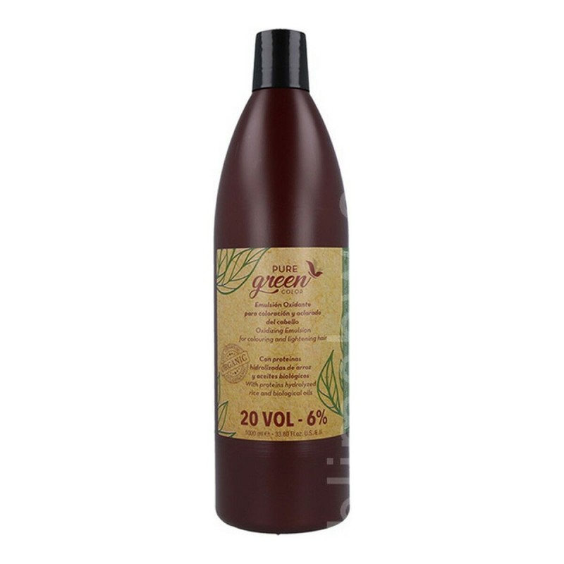 Hair Oxidizer Emulsion Pure Green Green Emulsión 20 Vol 6 % (1000 ml)