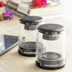 Rechargeable Magnetic Wireless Speakers Waveker InnovaGoods Pack of 2 units