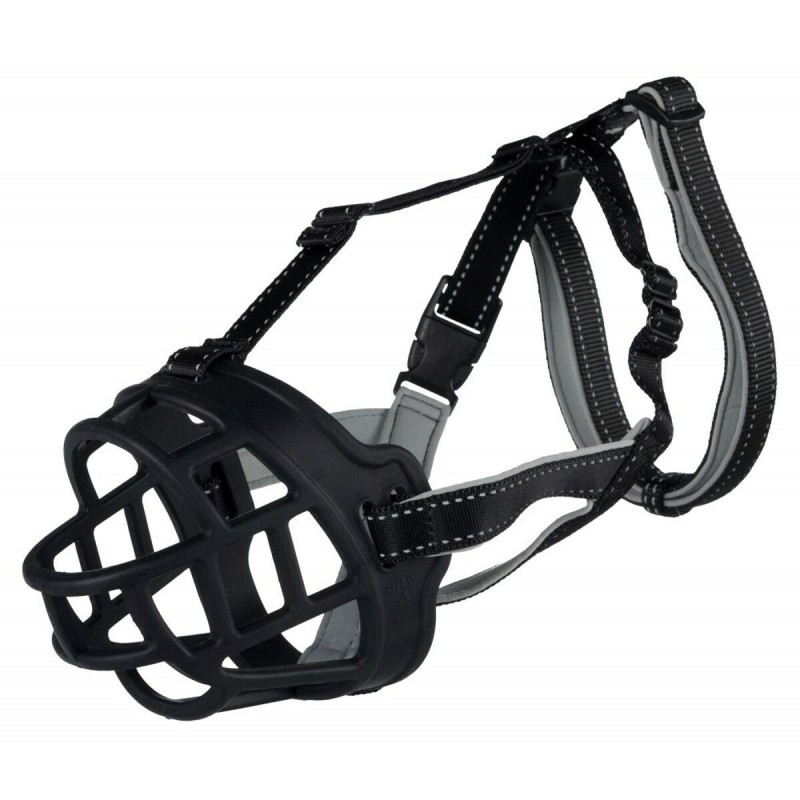 Muzzle Trixie Flex Black Monochrome S 20 cm