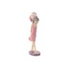 Decorative Figure Home ESPRIT Pink Light mauve chica 7 x 11 x 27 cm