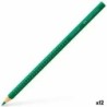 Colouring pencils Faber-Castell Colour Grip Emerald Green (12 Units)