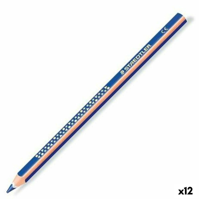 Pencil Staedtler Jumbo Noris Blue Wood (12 Units)