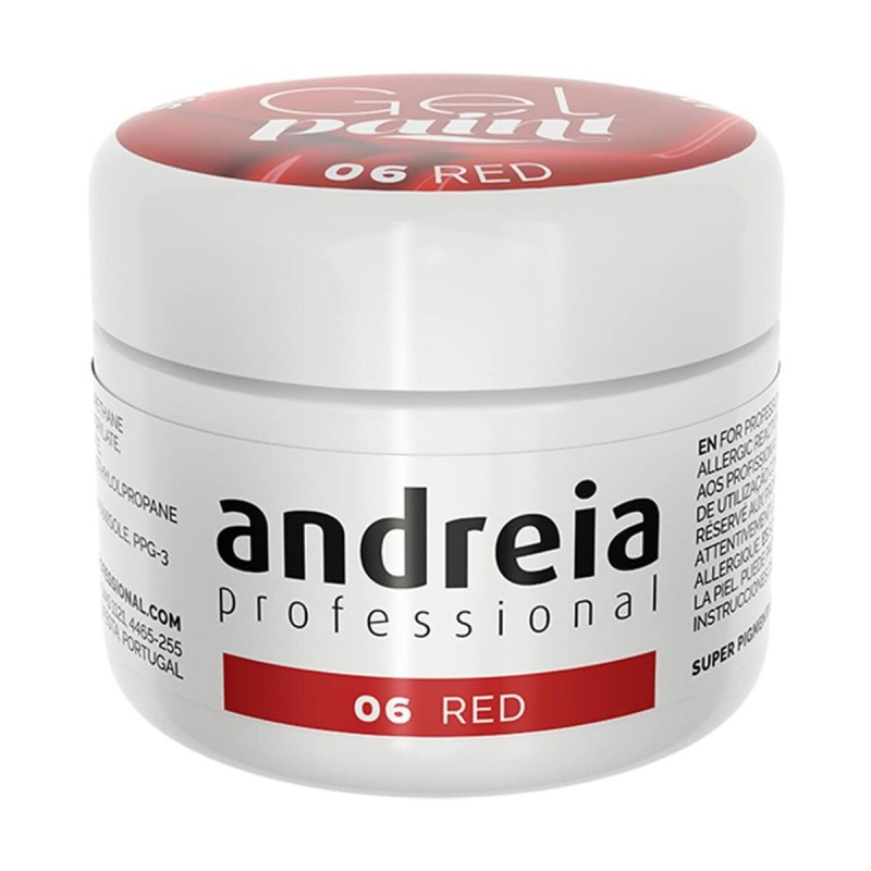 Gel nail polish Andreia Gel Paint 4 ml Red Nº 06