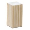 Candleholder Beige Bamboo MDF Wood 10,5 x 10,5 x 21 cm