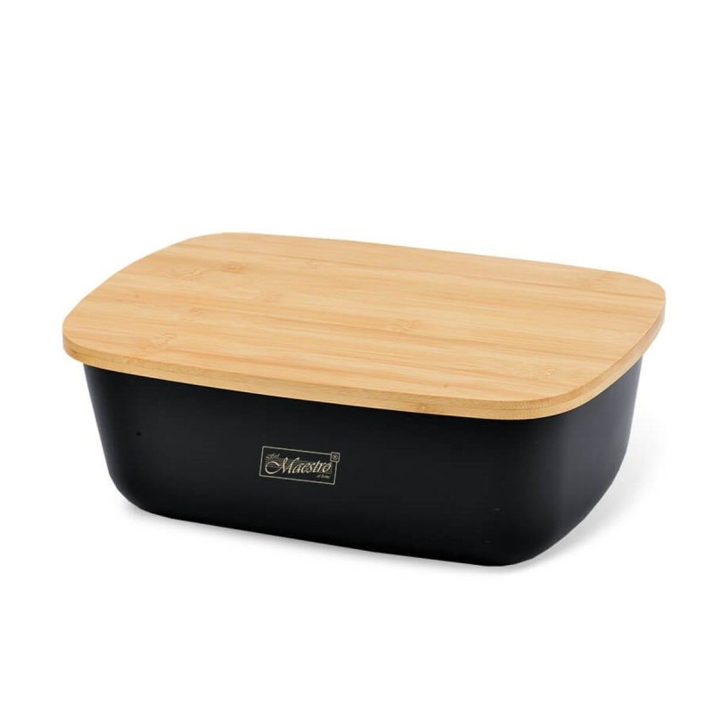 Breadbasket Feel Maestro MR-1776-BLACK Black Wood Plastic 1 Piece 34,5 x 13 x 23,5 cm