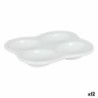 Snack tray Inde Porcelain 15 x 12 x 2 cm (12 Units)