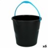 Bucket with Handle Colorbaby Black 10 L 29,5 x 26 x 28,5 cm (6 Units)