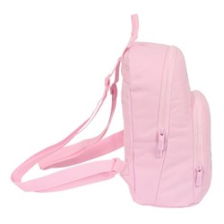 Casual Backpack Benetton Pink Pink 13 L