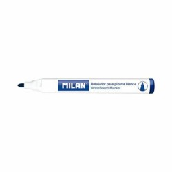 felt-tip pens Milan Whiteboard 12 Units Blue PVC