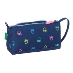 School Case Benetton Cool Navy Blue 20 x 11 x 8.5 cm