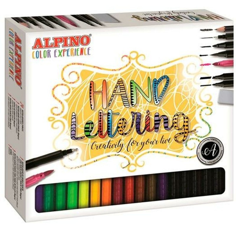 Set of Felt Tip Pens Alpino Hand Lettering Color Experience Multicolour (30 Pieces)