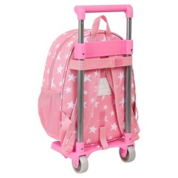 3D School Bag with Wheels Disney Jasmine Pink (28 x 10 x 67 cm)