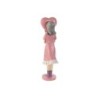 Decorative Figure Home ESPRIT Pink Light mauve chica 10 x 8,5 x 31 cm