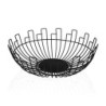 Fruit Bowl Versa Black Steel (30 x 10 x 30	 cm)