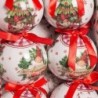 Christmas Baubles Red Multicolour Paper Polyfoam 7,5 x 7,5 x 7,5 cm (6 Units)