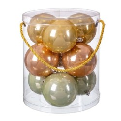 Christmas Baubles Multicolour Plastic 8 x 8 x 8 cm (9Units)