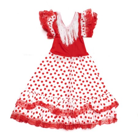 Dress Flamenco VS-RBLANCO-LRO10