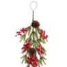 Door Hanger Christmas Red Multicolour Plastic Foam 60 cm