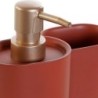 Bath Set DKD Home Decor Golden Terracotta PVC Resin Modern 8,5 x 6 x 18 cm (2 Units)