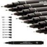 Permanent marker Uni-Ball PIN08-200(S) Black 12 Pieces