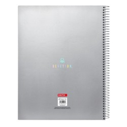 Notebook Benetton Silver Silver A4 120 Sheets