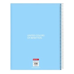 Notebook Benetton Spring Sky blue A4 120 Sheets