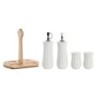 Oil and Vinegar Set DKD Home Decor 17 x 12,5 x 18 cm Natural Porcelain White 5 Units