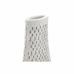 Vase DKD Home Decor White Resin Modern 14 x 7 x 37 cm