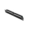 12-port UTP Category 5e Patch Panel Lanberg PPU5-9012-B