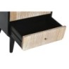 Nightstand DKD Home Decor 48 x 35 x 66 cm Natural Black Wood