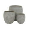 Set of Planters Home ESPRIT Grey Fibreglass Magnesium 55 x 55 x 55,5 cm (3 Units)